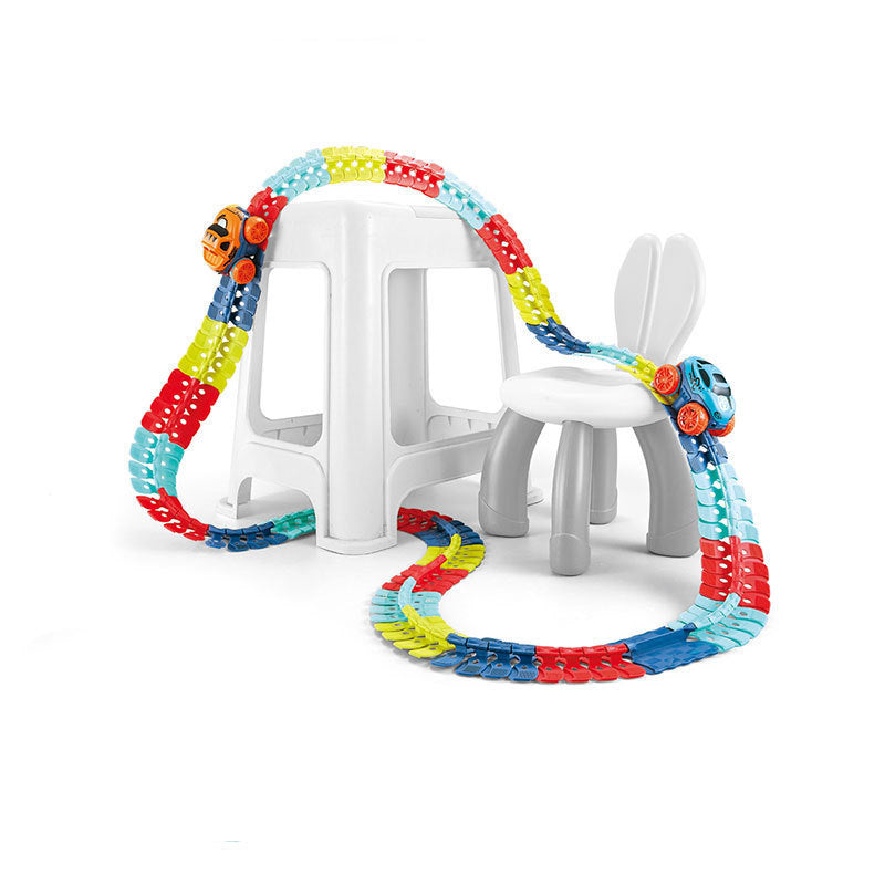 Magnetic Race Track Set for Kids with Self-Driving Car