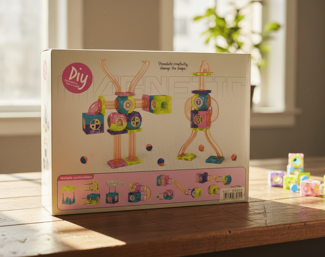 مجموعة بناء متاهة الأنابيب المغناطيسية التي يمكنك صنعها بنفسك