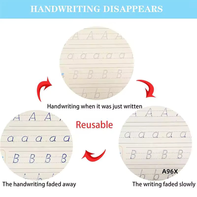 MagicGroove Reusable Tracing Book Set - 4 books included!